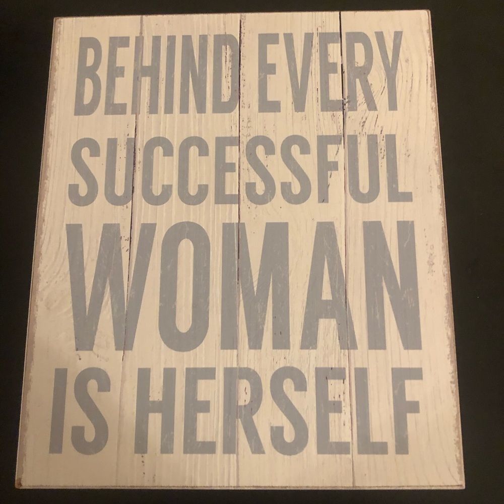 Wooden sign